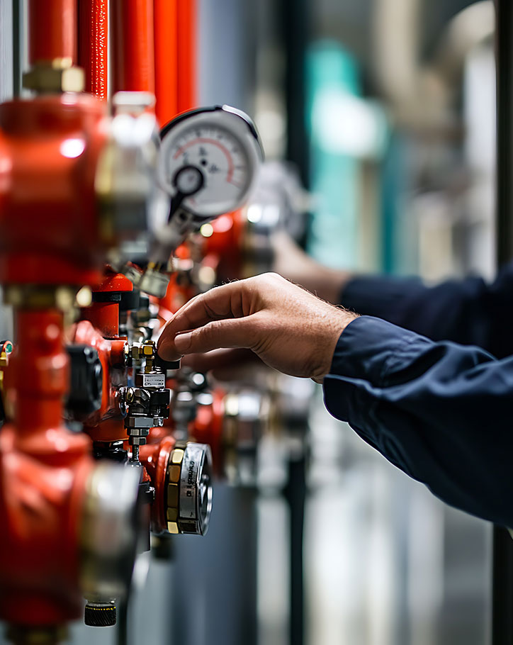 Integrated fire system testing